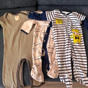 Striped and Patterned Kids One Piece Set